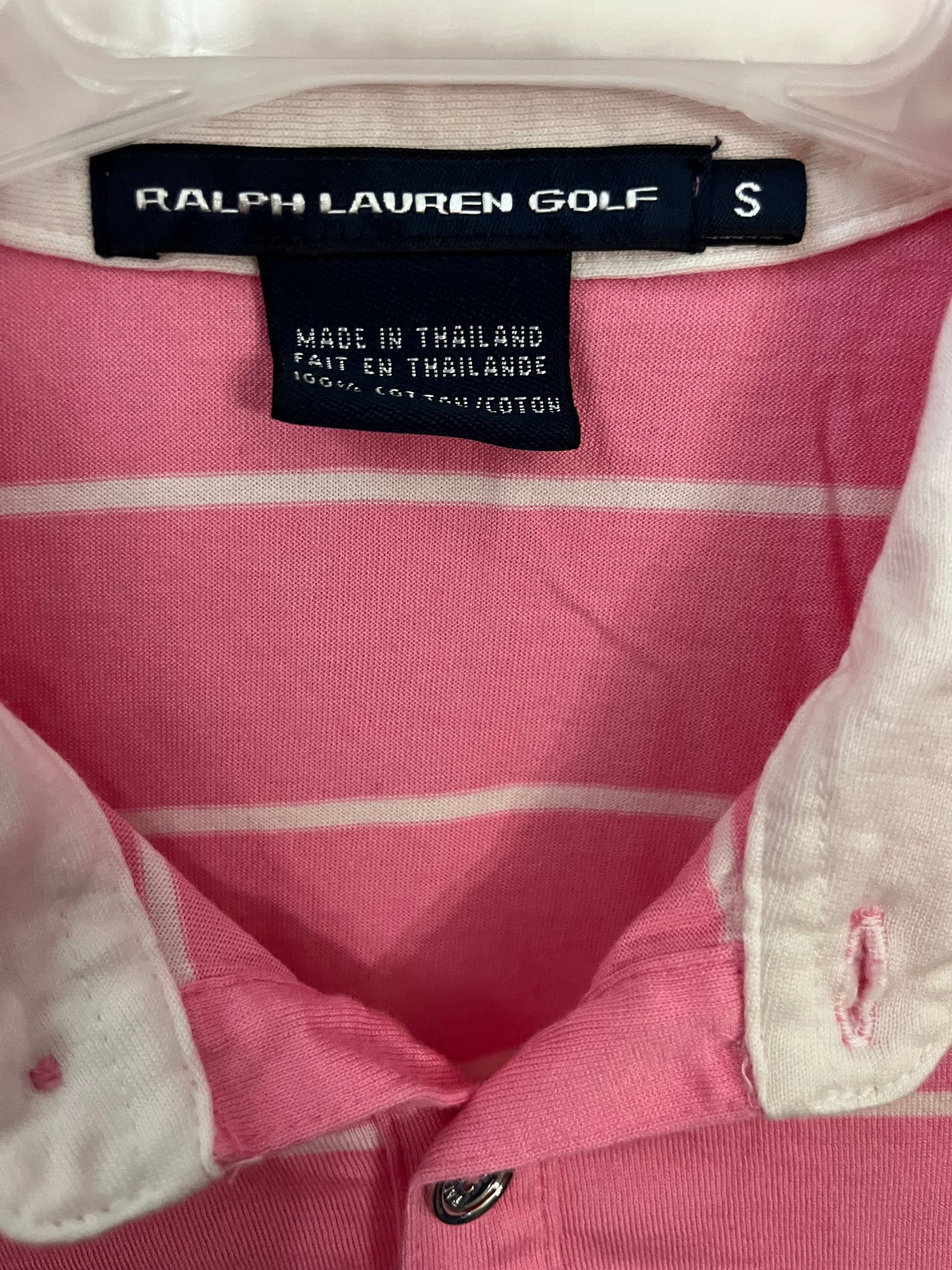 Pink Striped Ralph Lauren Golf Size Small  2010 US Women's Open Oakmont