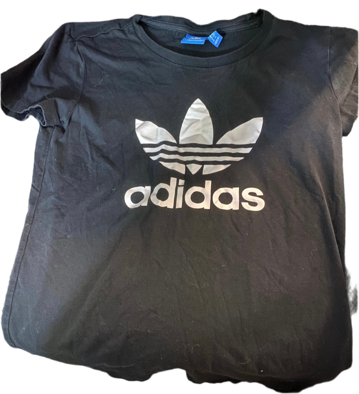 Black and White Small Adidas Shirt