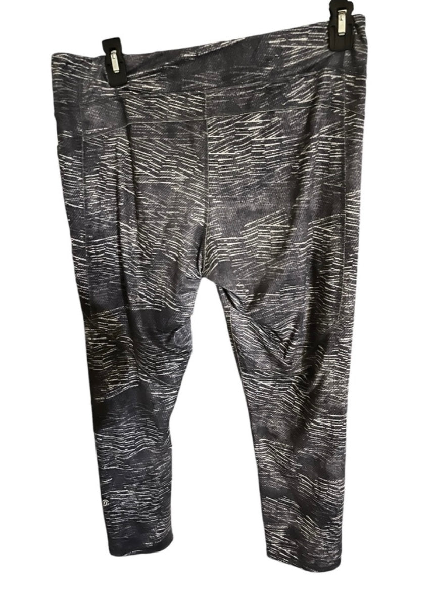 Champion Gray Printed Size XXL Stretchy Athletic Leggings