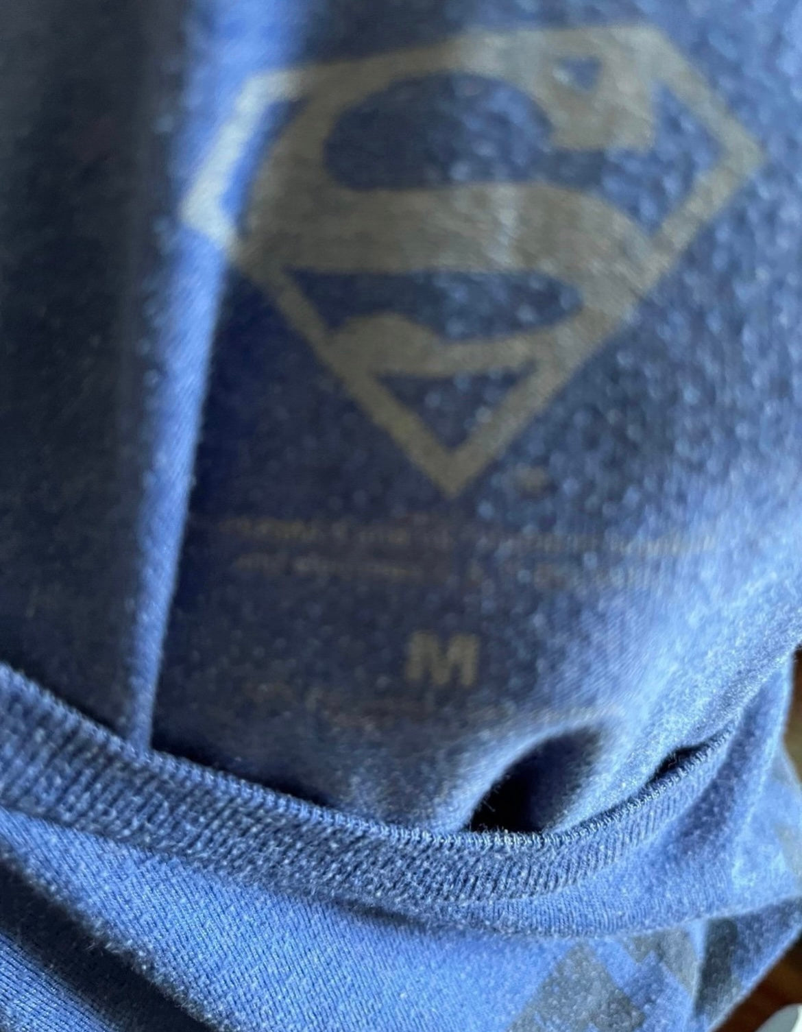 Blue Superman Size Medium Shirt