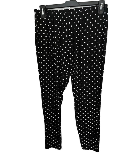 Navy and White Size 3XL Polka Dots Bobbie Brooks Pants