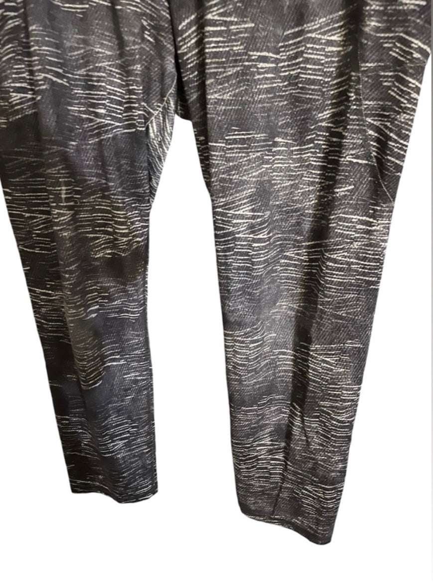 Champion Gray Printed Size XXL Stretchy Athletic Leggings