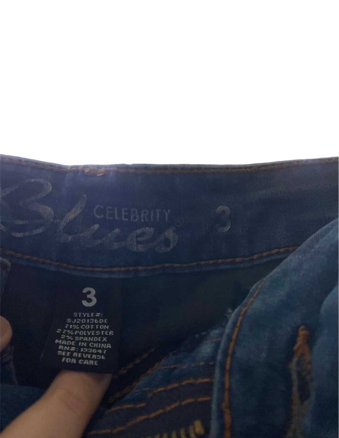 Size 3 Celebrity Blue Jeans