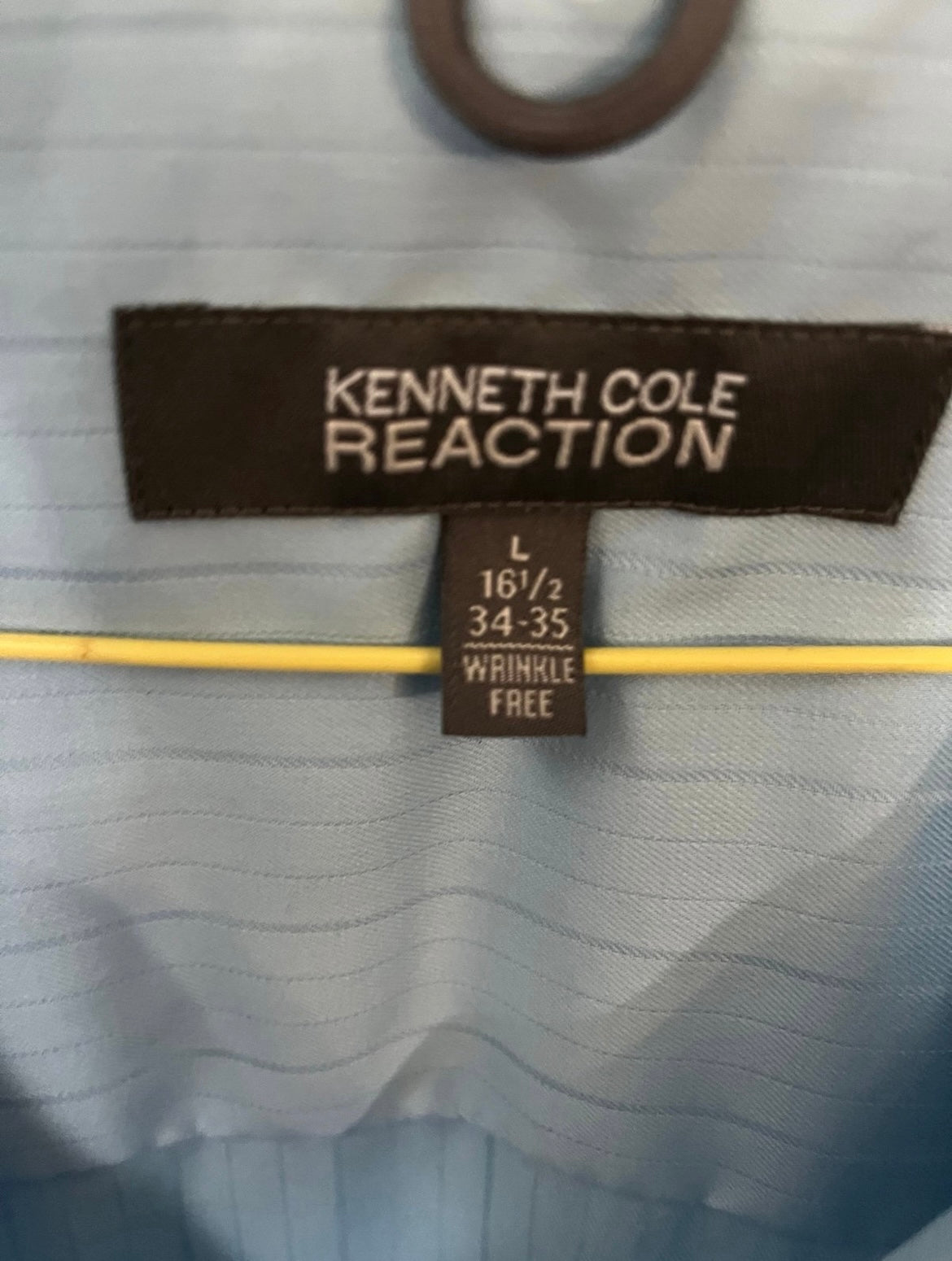 Blue Size Large Kenneth Cole Reaction Dress Shirt