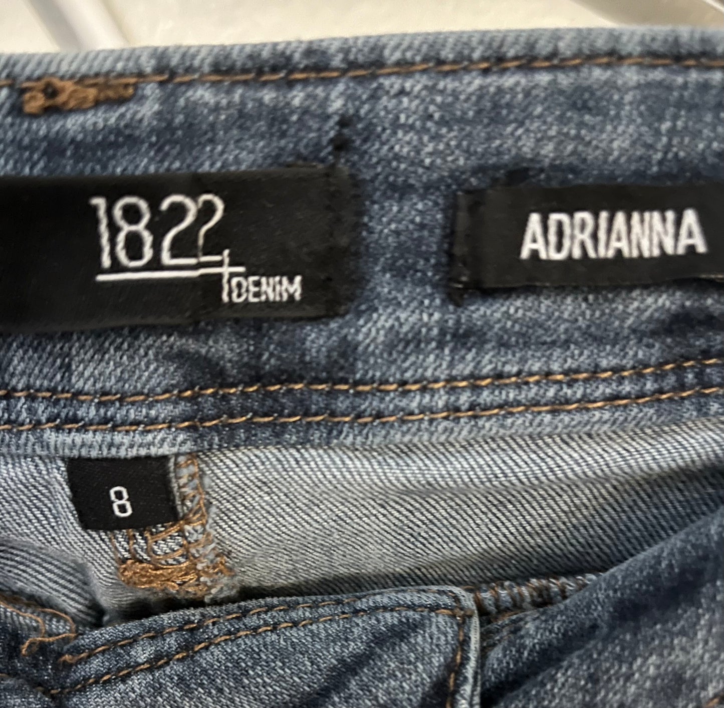 Size 8 1822 Blue Adrianna Stretchy Denim Skinny Jeans