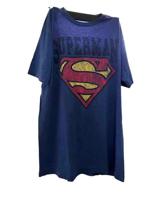 Blue Superman Size Medium Shirt