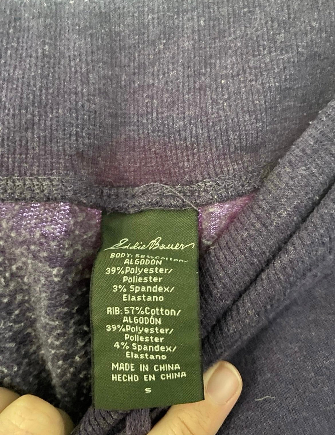 Purple Size Small Eddie Bauer Pants