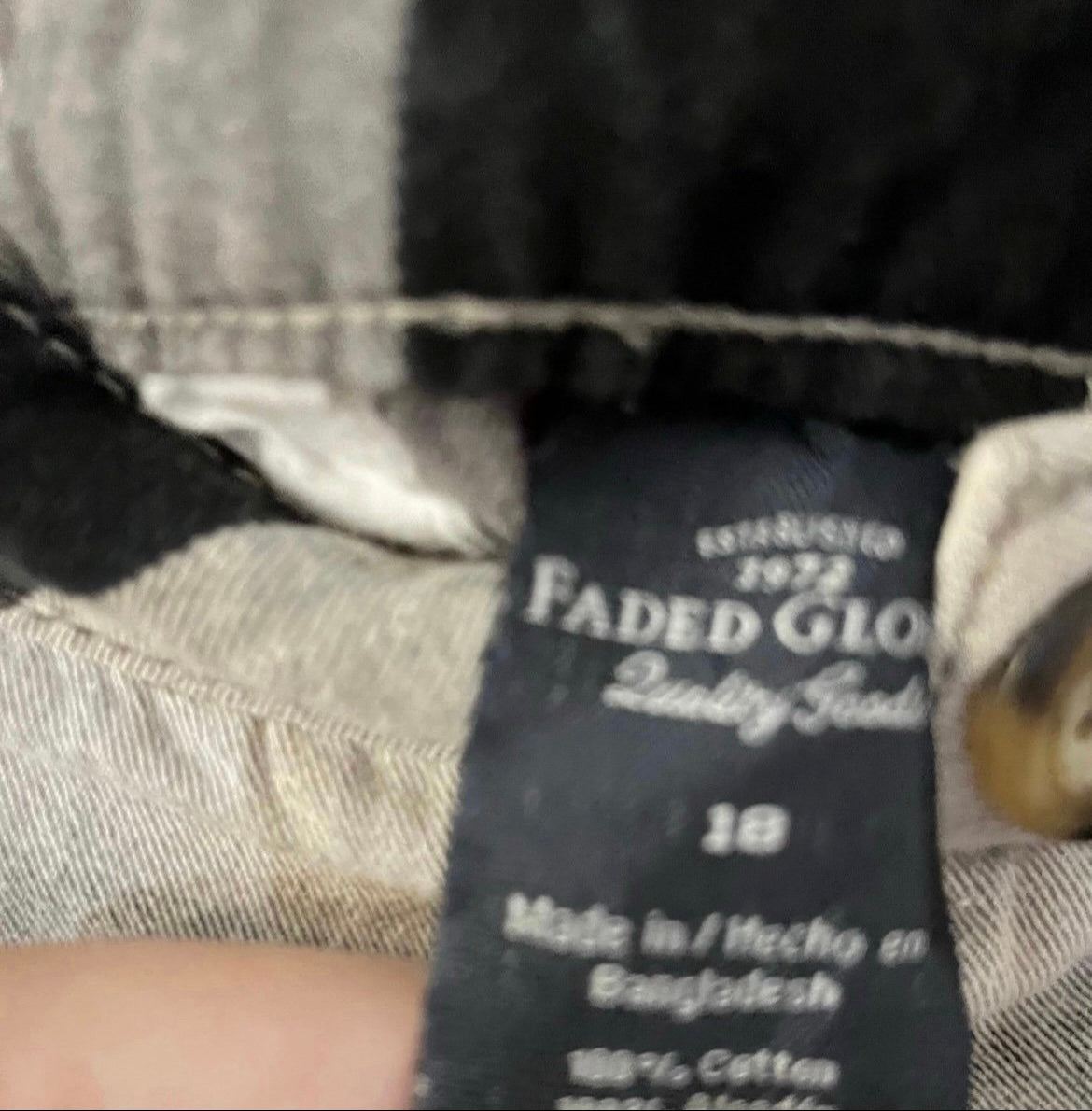 Plaid Size 18 Faded Glory Chino Shorts