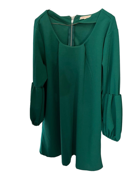 Green Standards and Practices Women’s Size 2X Blouson Bell Sleeve Dress