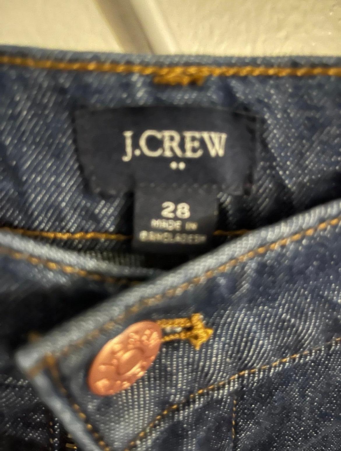 Dark Wash Size 28 Wide Leg J.Crew Jeans