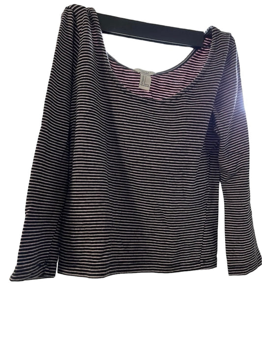 Purple Striped Size Small Forever 21 Long Sleeve Shirt