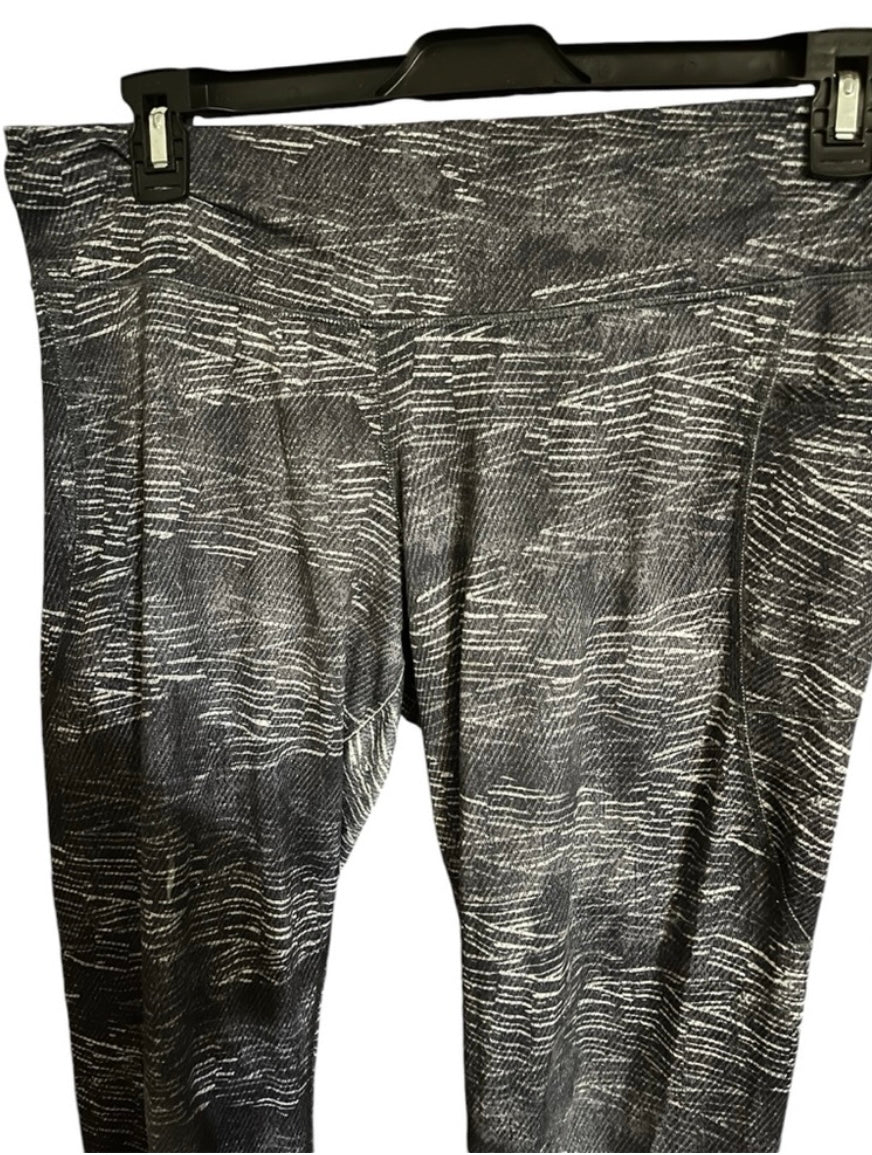 Champion Gray Printed Size XXL Stretchy Athletic Leggings