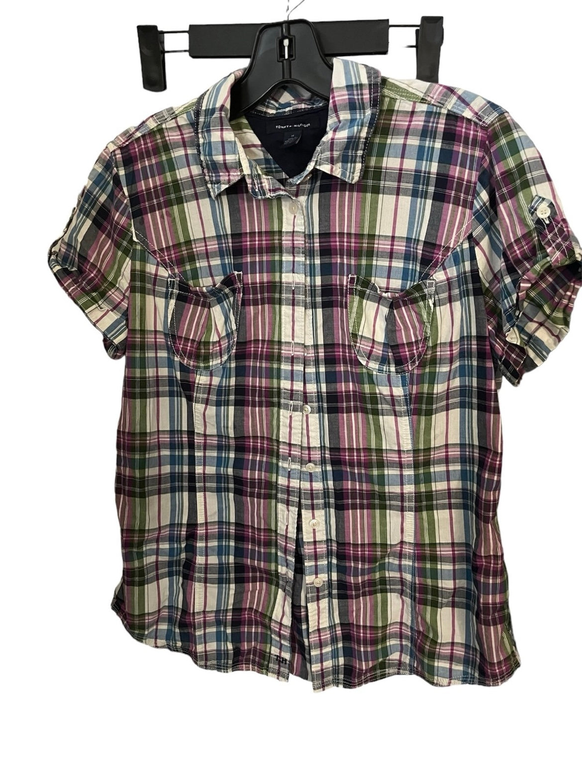 Plaid Size M Tommy Hilfiger Button Up Shirt