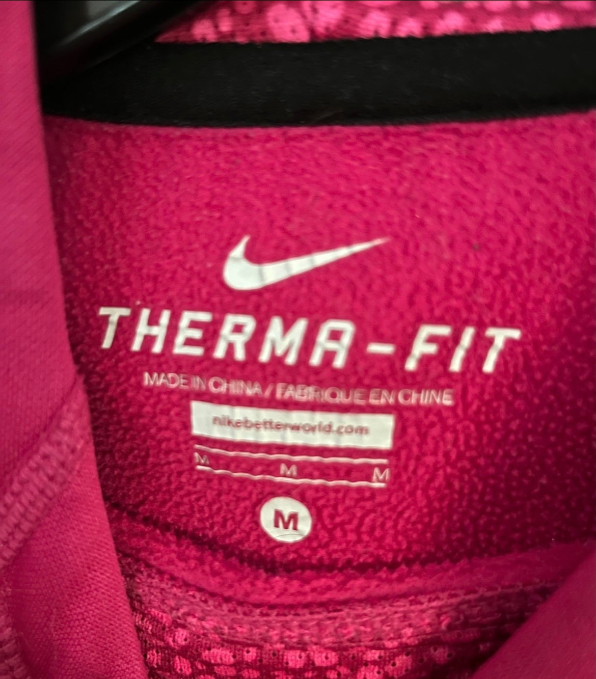 Pink Medium Therma Fit Nike Hoodie