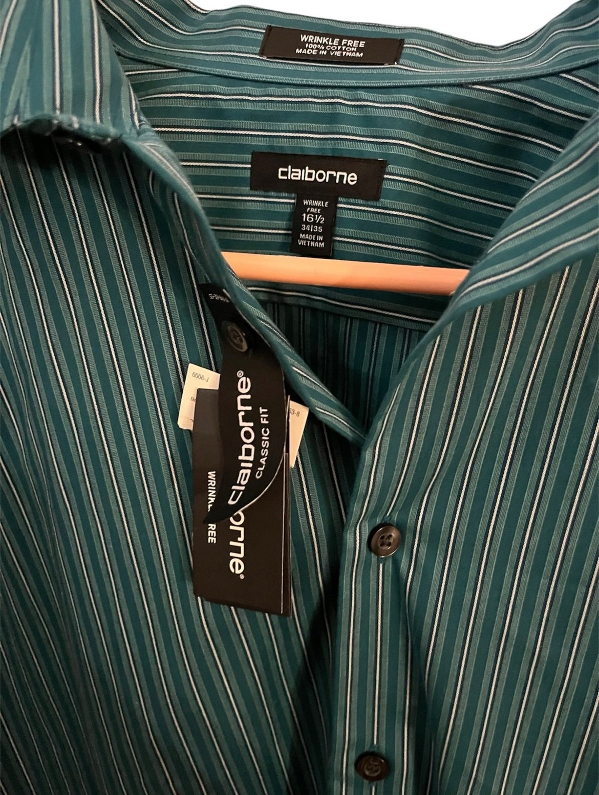 Blue Claiborne Dress Shirt Size 34