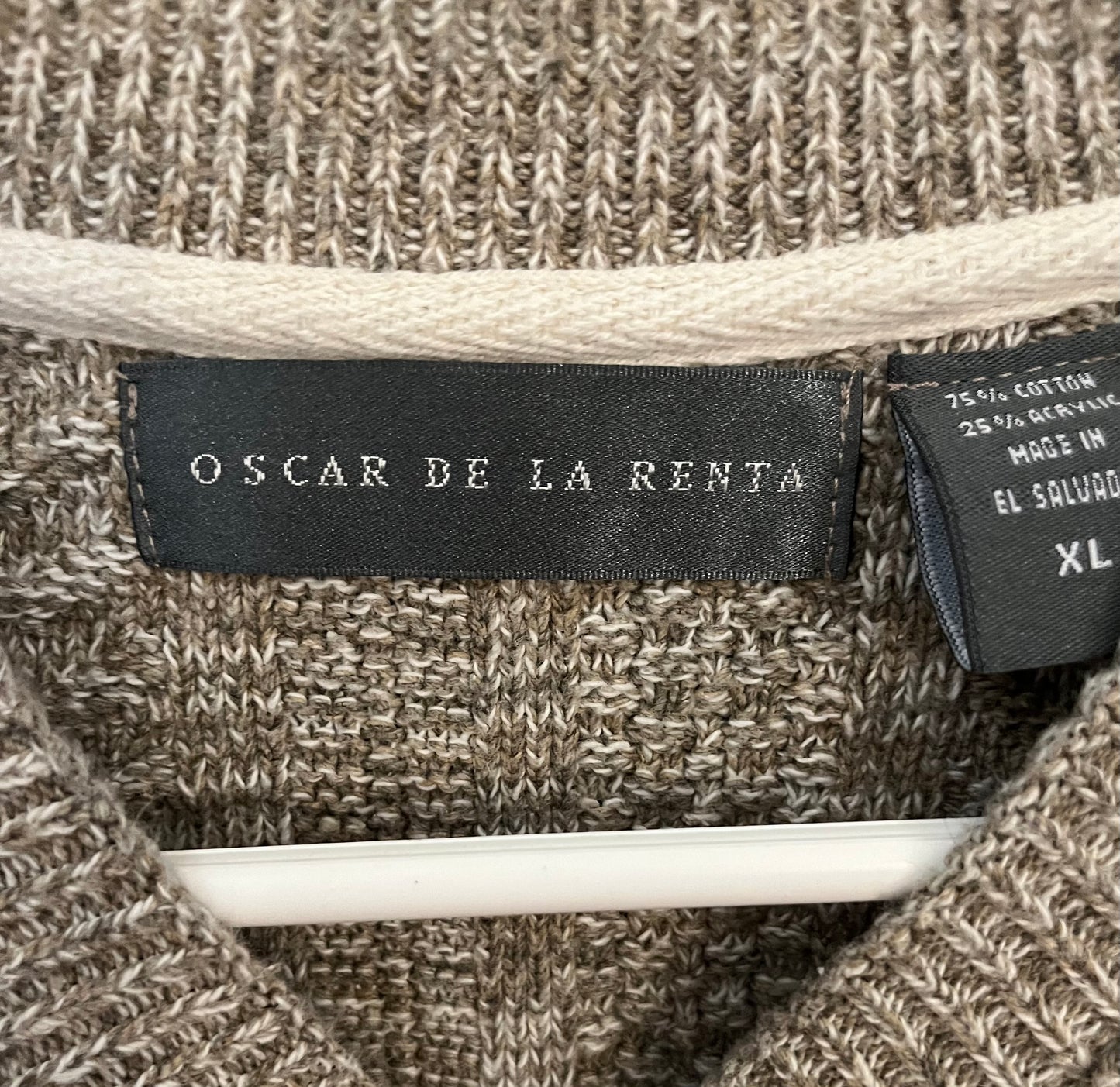 Grey XL Oscar De La Renta Sweater