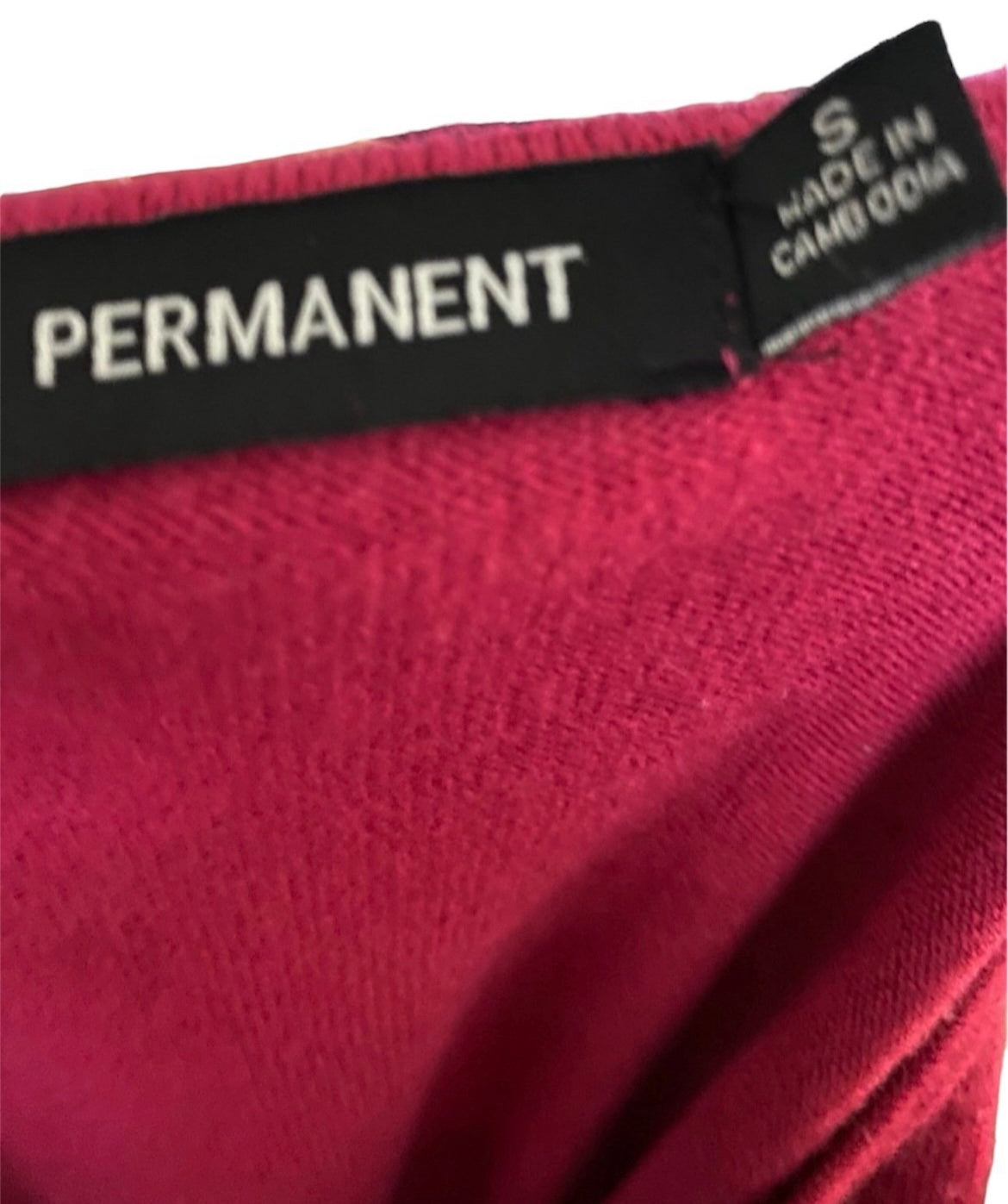 Maroon Small Permanent Sweater