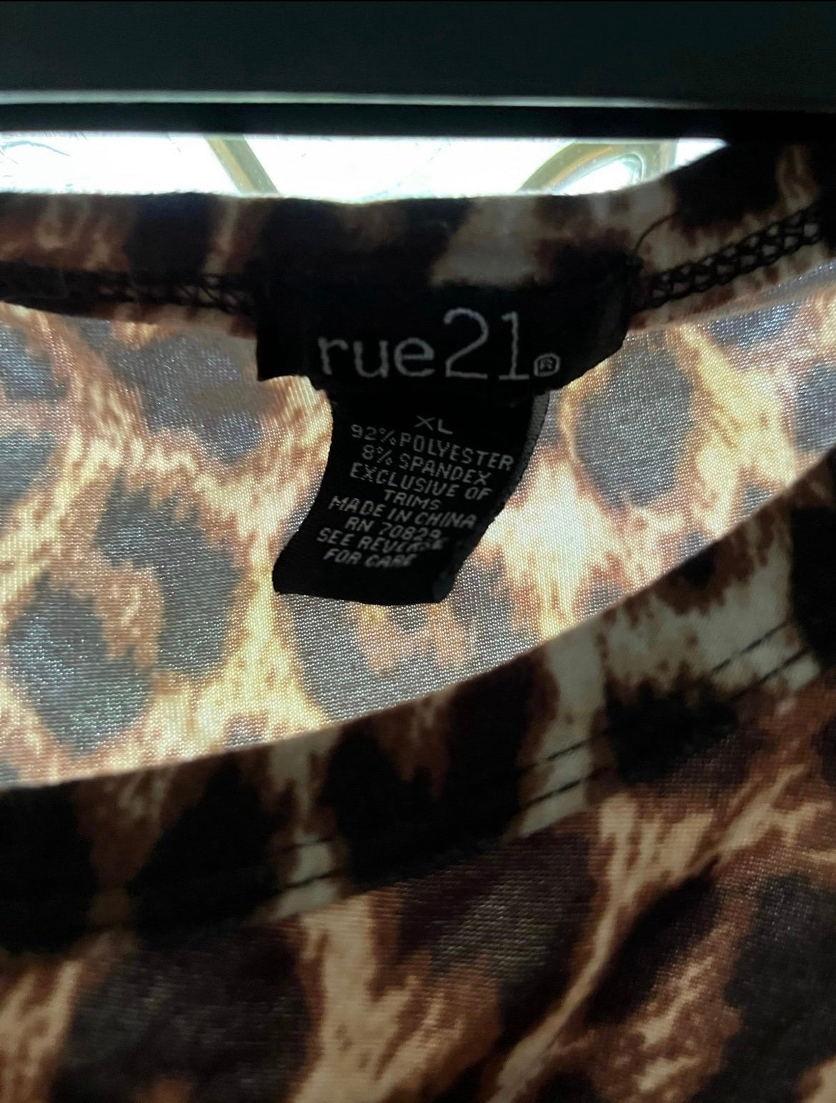 Leopard Print XL Rue21 Shirt