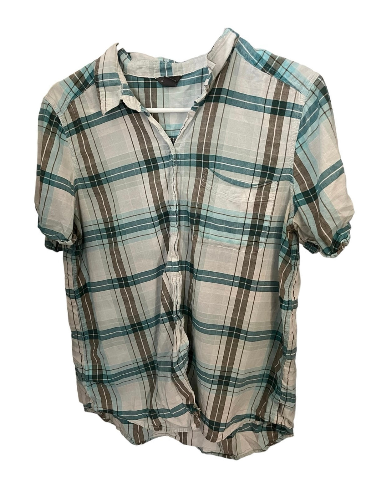 Plaid Large Eddie Bauer Casual Button Down Shirt