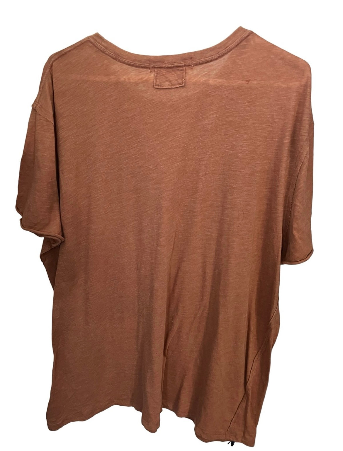 We The Free Very Oversized Small Rust Colored Short Sleeve Crew Neck T-Shirt