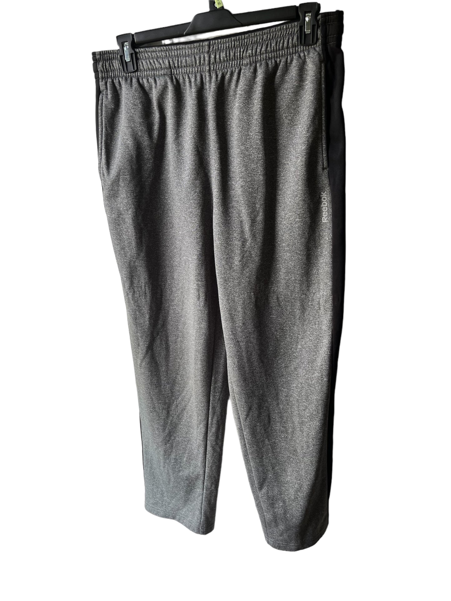 Grey With Black Stripes Size Large Reebok Pants