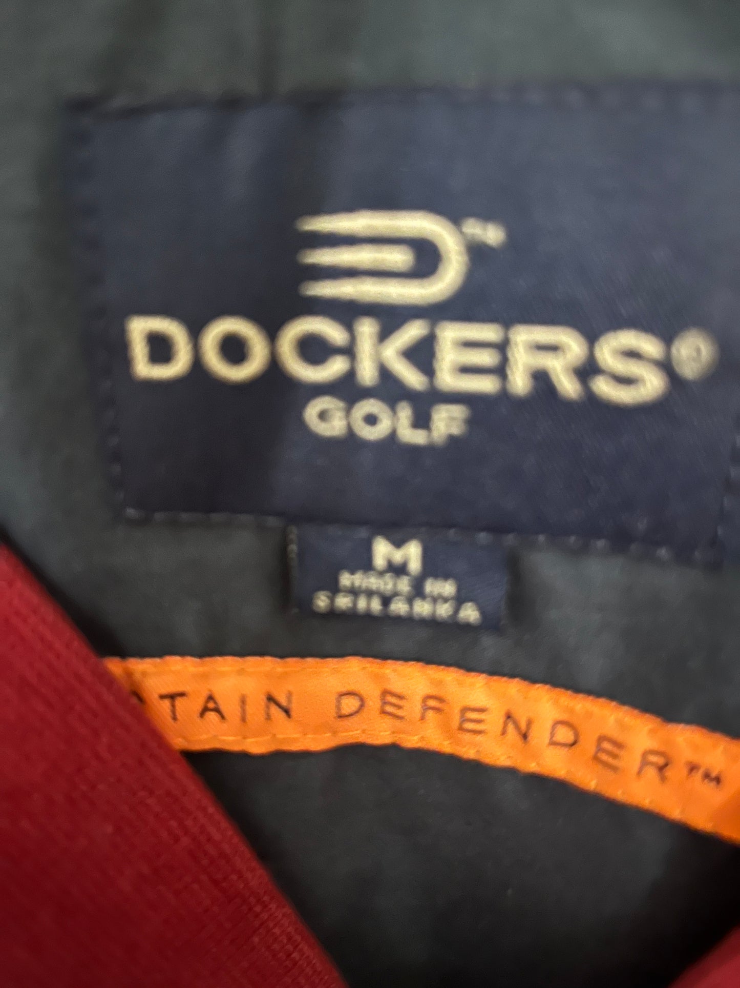 Red Dockers Golf Sweater Size Medium