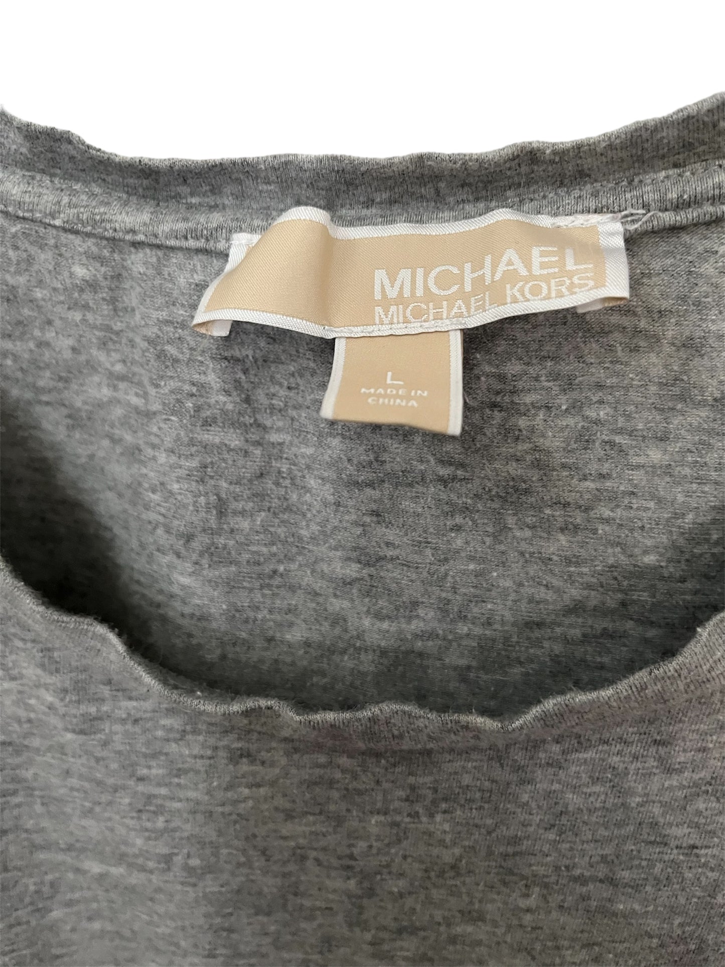 Grey Large Michael Kors Shirt With Zip Sleeves