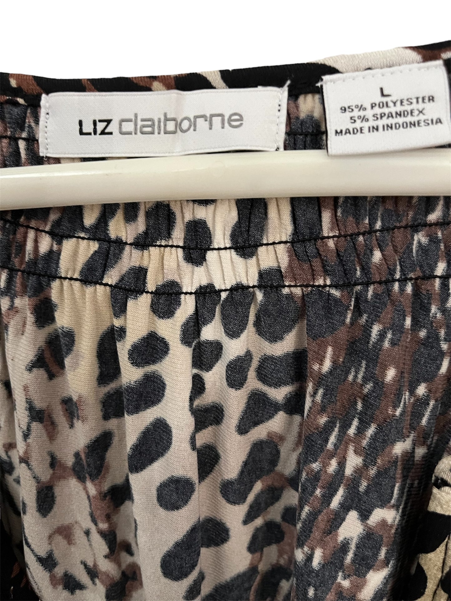 Liz Claiborne Large Leopard Print Blouse