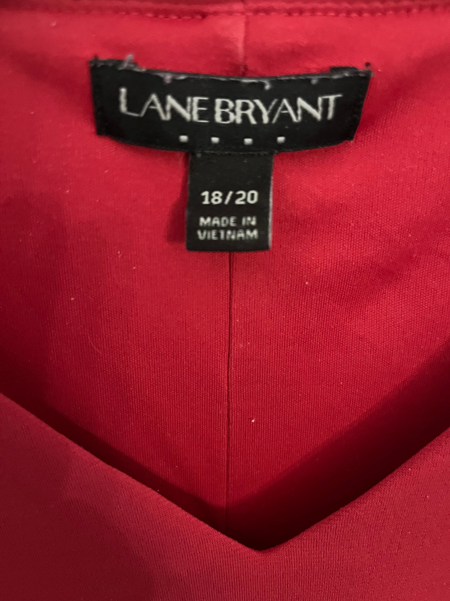 Red Size 18/20 Lane Bryant Blouse