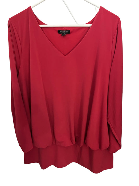 Red Size 18/20 Lane Bryant Blouse