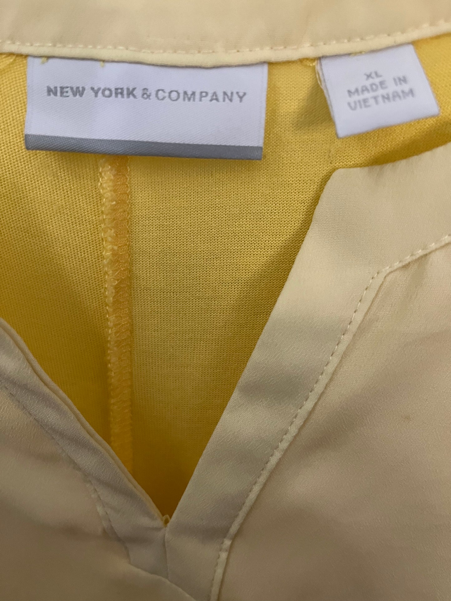 Yellow XL New York & Company Blouse