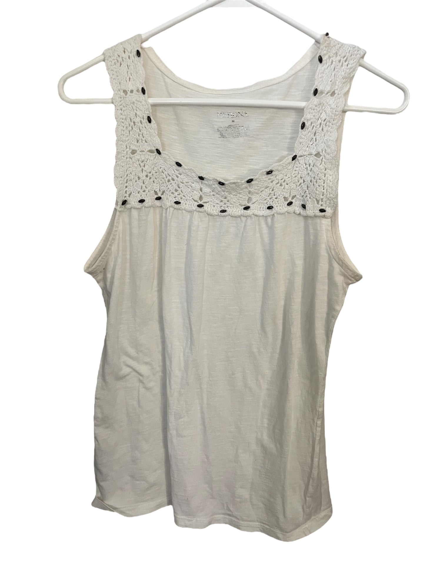 White Merona Medium Tank Top