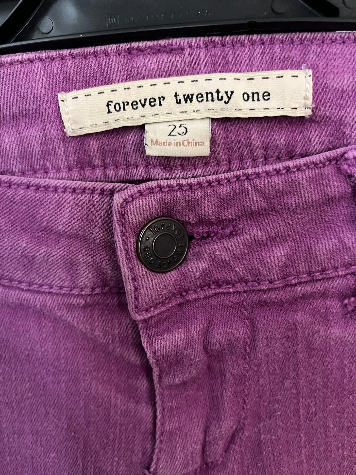 Purple Forever 21 Size 25 Pants