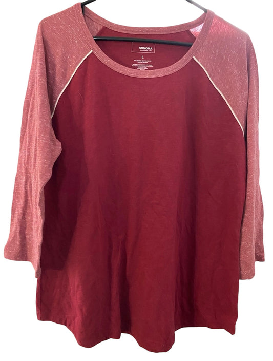 Large Red Sonoma Long Sleeve Shirt