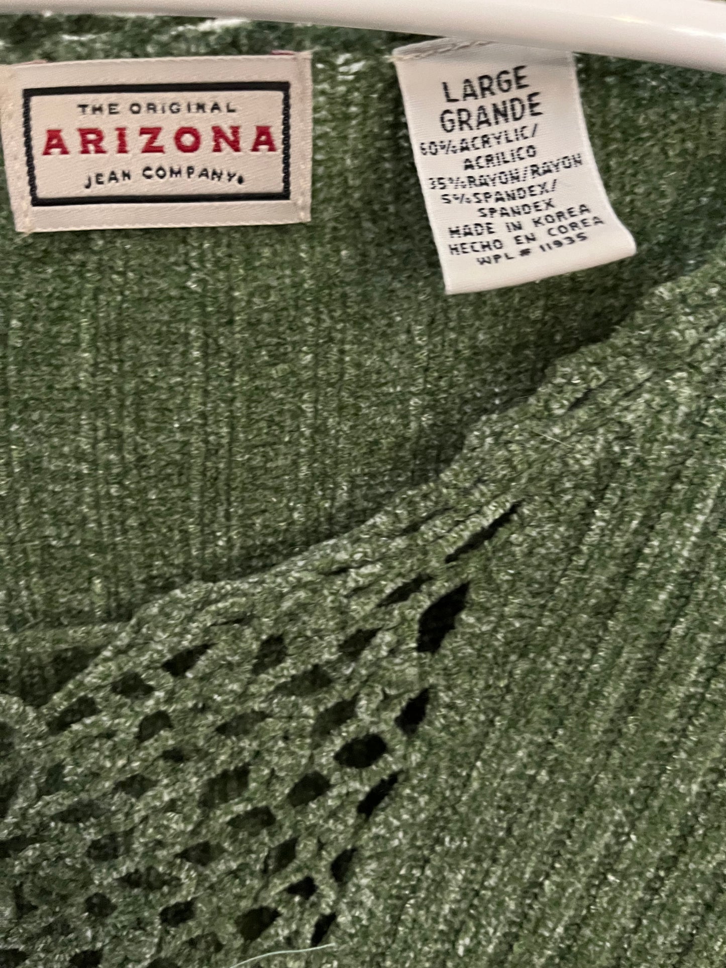 Green Large Arizona Sweater