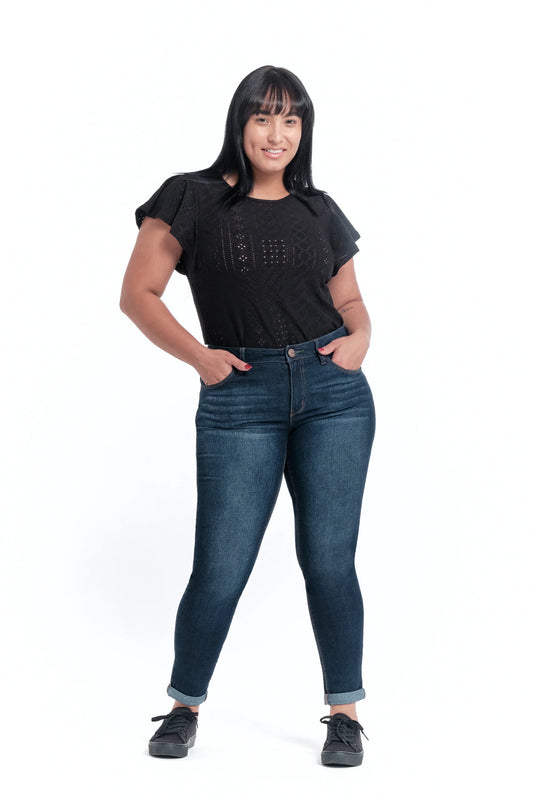 Size 8 1822 Blue Adrianna Stretchy Denim Skinny Jeans