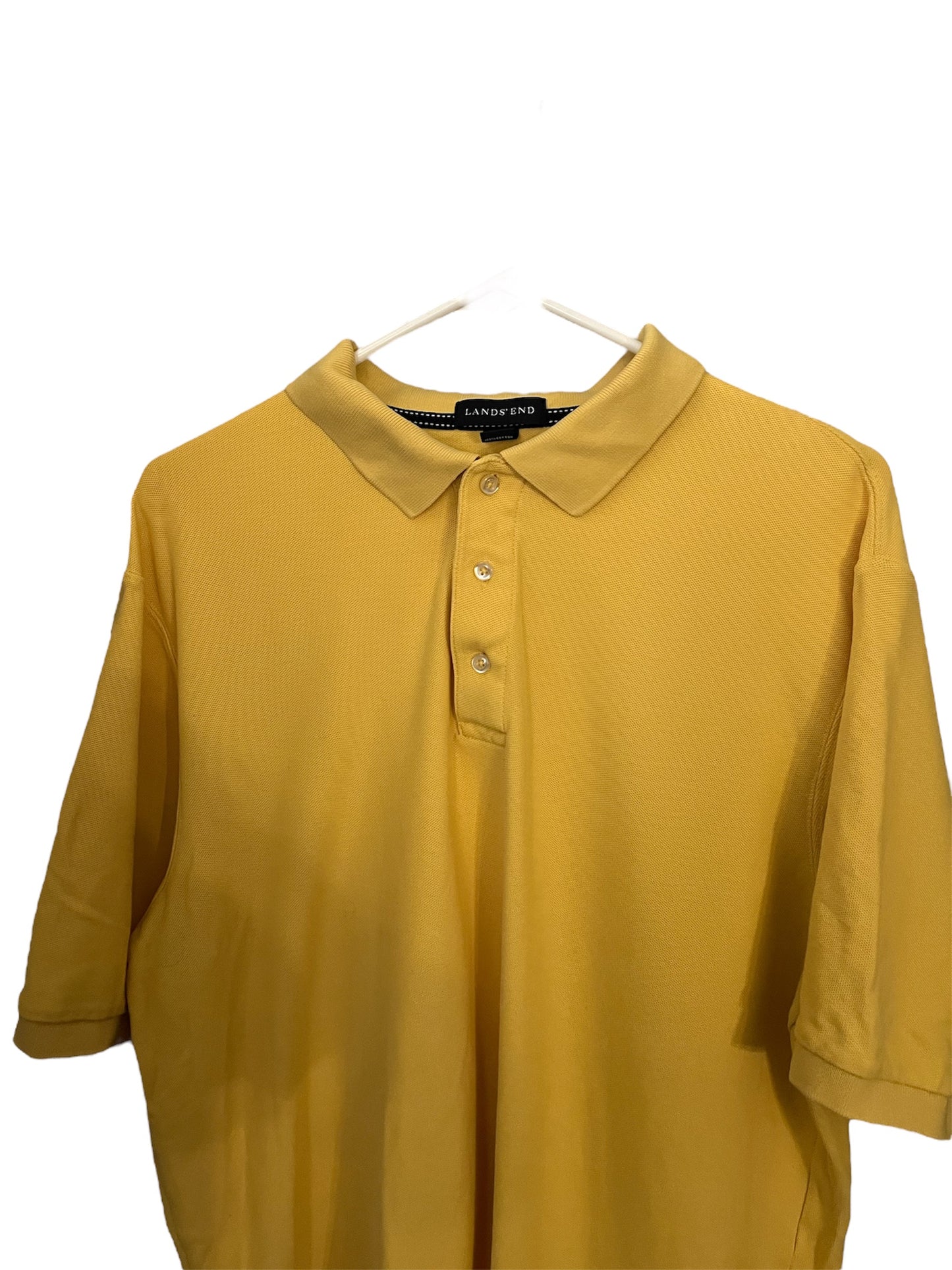 Yellow XL Short Sleeve Land’s End Polo