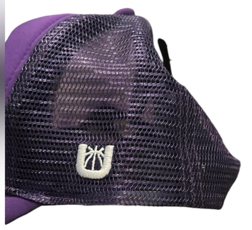 Purple and Black Los Angeles Lakers Ultra Game Trucker Hat