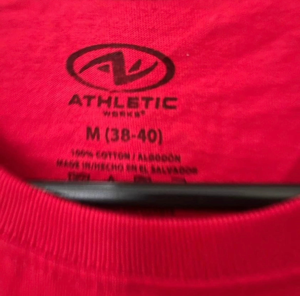 Athletic Works Red Muscle Shirt Medium