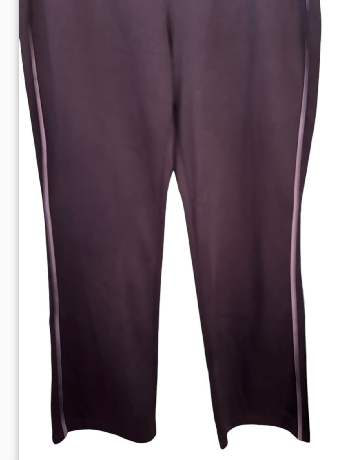 Athletic Works Purple Striped Athletic Activewear Jogger Pants Large